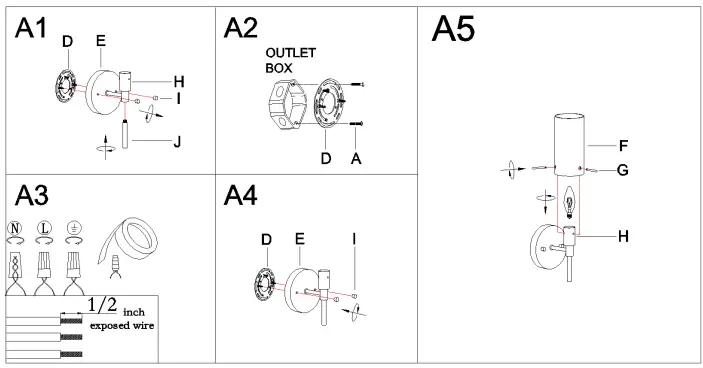 ZEVNI-A04673-Gerben-11-H-Black-Wall-Sconce-FIG-4