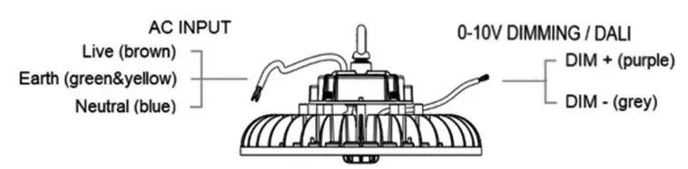 Knightsbridge AX100CCT Axel 100W IP65 IK08 3 x CCT High Bay 1