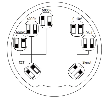 Knightsbridge AX100CCT Axel 100W IP65 IK08 3 x CCT High Bay 2