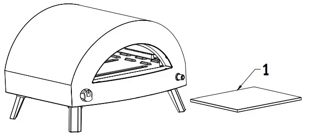 Omica 800601 Gas Fired Pizza Oven - fig 3