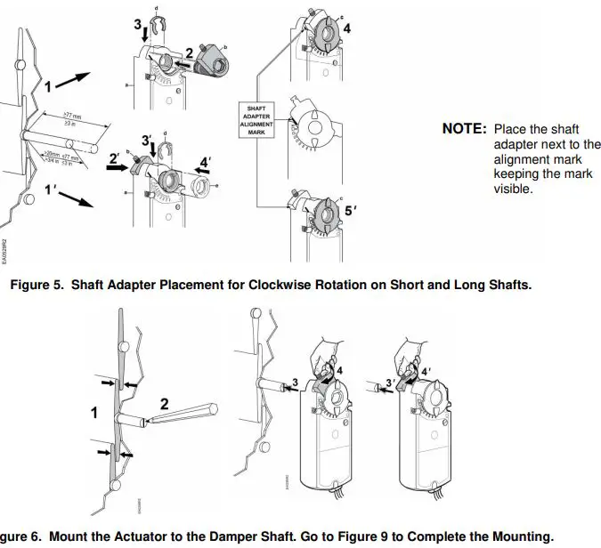 SIEMENS GIB164.1P NSR Rotary Electronic Damper Actuators-fig6