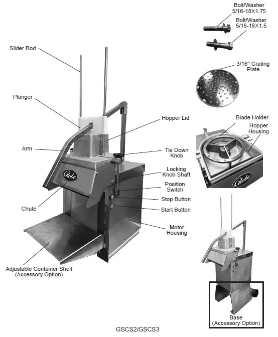 Globe-GSCS2-Cheese-Shredder-01