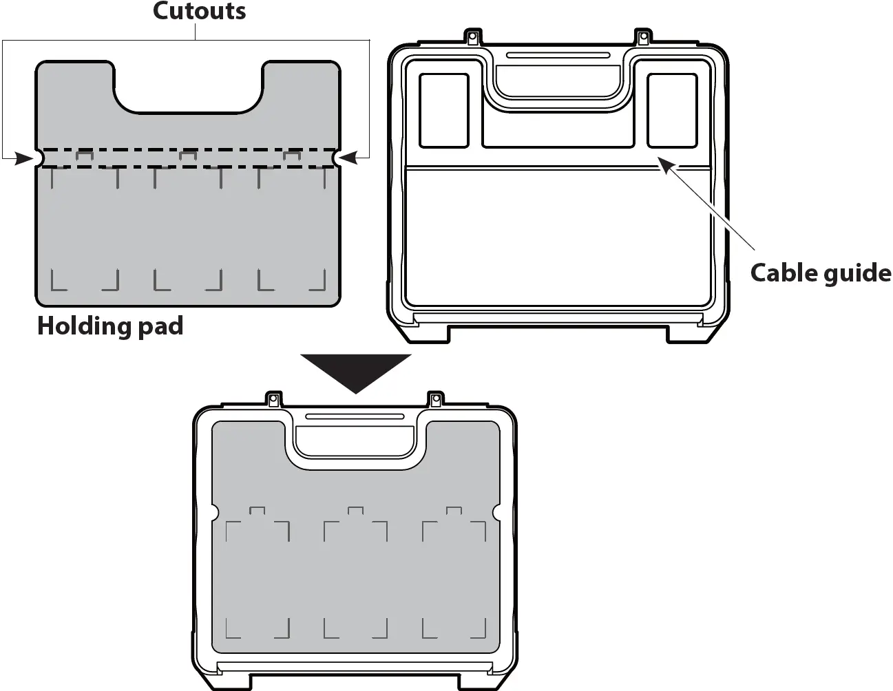 Cutting the Holding Pad