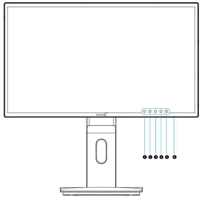 terra 3030021 LED 2256W PV LED Monitor - Front View of the Product
