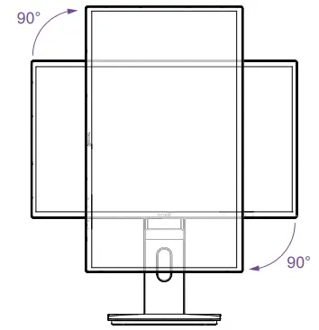 terra 3030021 LED 2256W PV LED Monitor - Pivot Angle