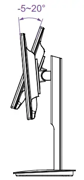 terra 3030021 LED 2256W PV LED Monitor - Tilt Angle