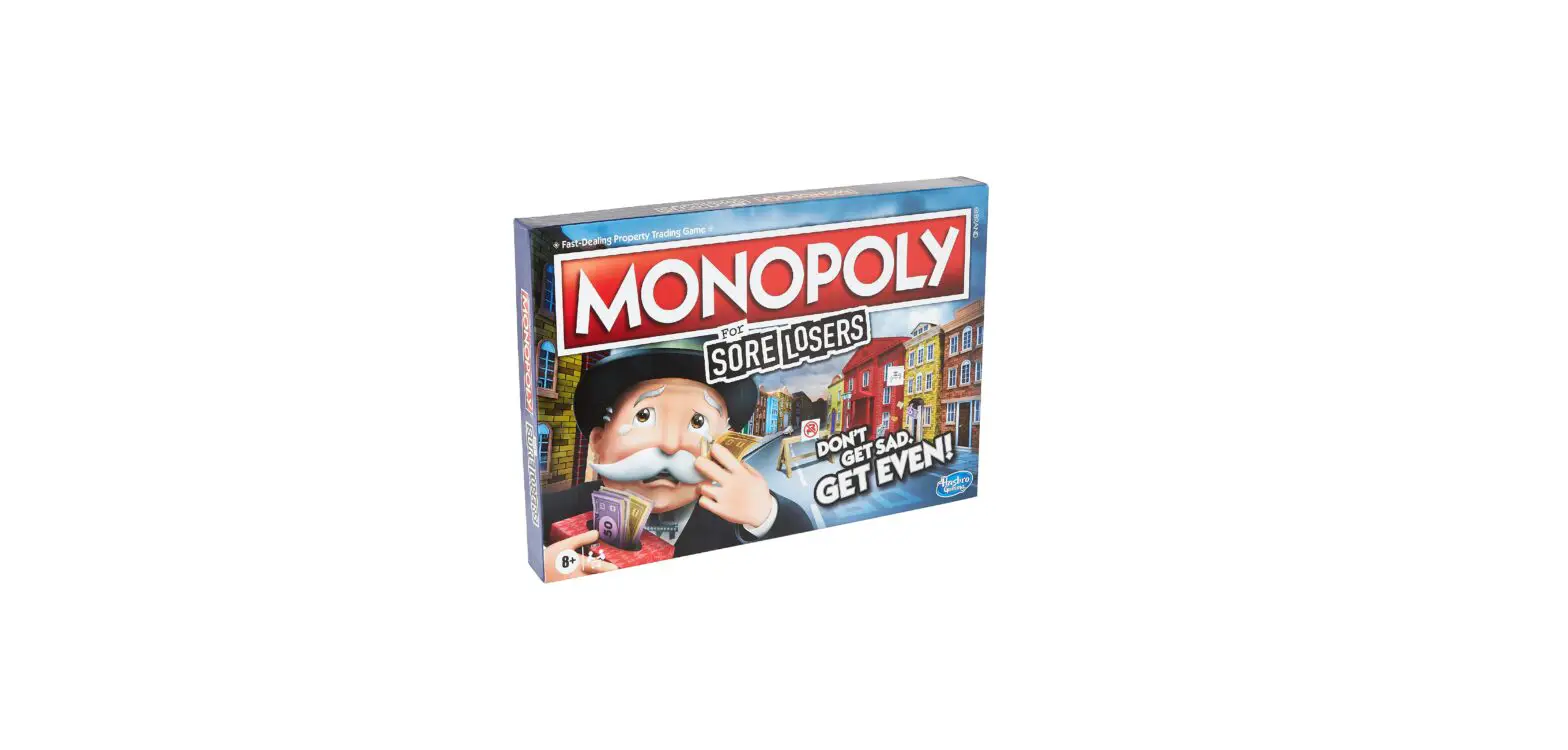 Hasbro Gaming E9972 Monopoly For Sore Losers Board Game User Guide