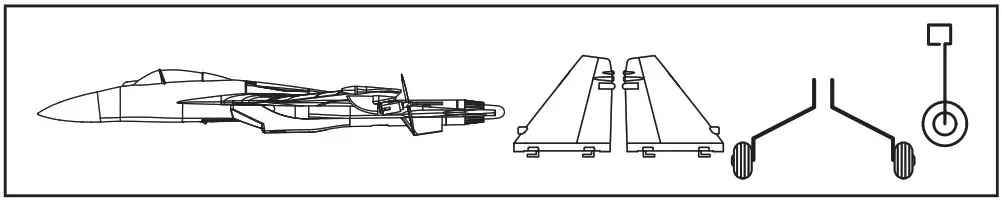 Xiao Bai Ma Model Toys Fanctory SU35J 11 3 Channel Airplane Toy - Aircraft assembly steps
