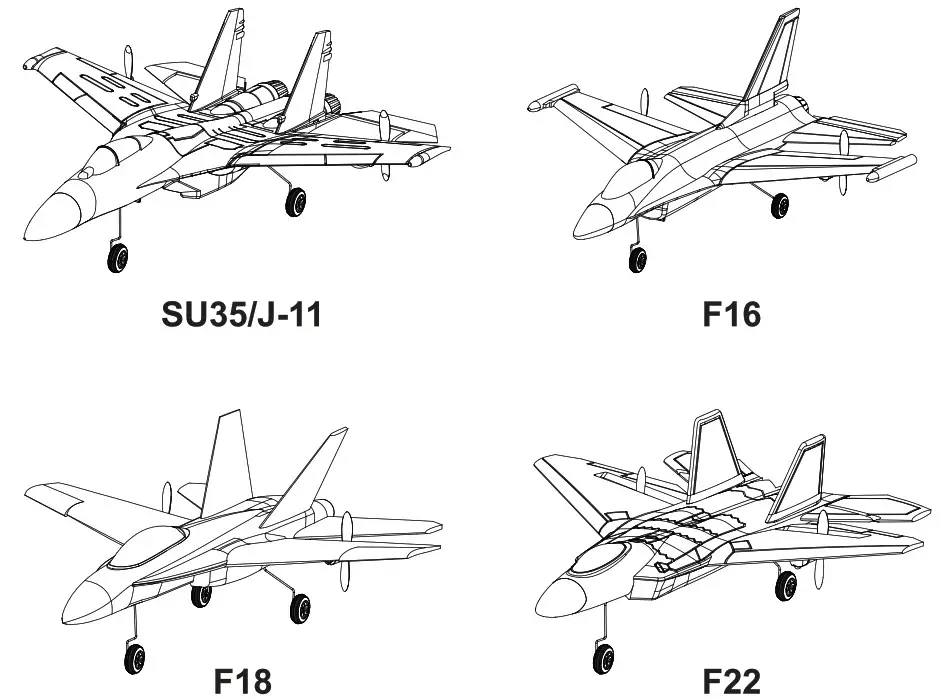 Xiao Bai Ma Model Toys Fanctory SU35J 11 3 Channel Airplane Toy - Cover