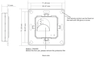 tuya 70100034 ZigBee Wireless Dimmer Switch - Function introductiong