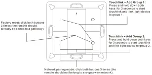 tuya 70100034 ZigBee Wireless Dimmer Switch - Quick Start