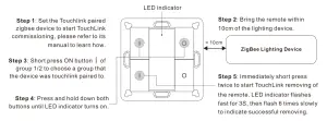 tuya 70100034 ZigBee Wireless Dimmer Switch - Remove a Touchlink