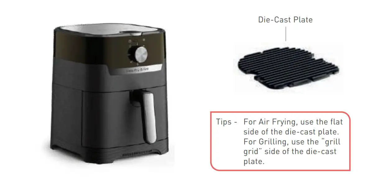 Tefal EY501860 Classic Air Fryer and Grill - Product & Accessories