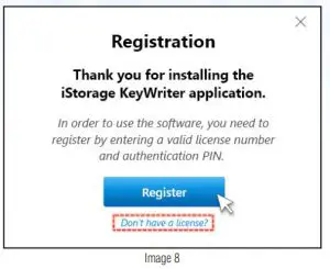 iStorage Datashur SD Keywriter- Don’t have a license