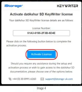 iStorage Datashur SD Keywriter- button