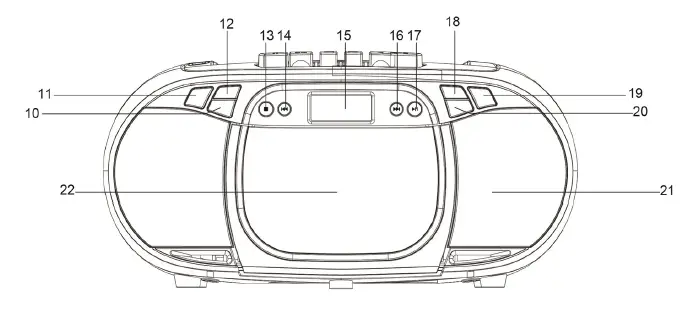 JVC RC-E451B Portable CD Player 3