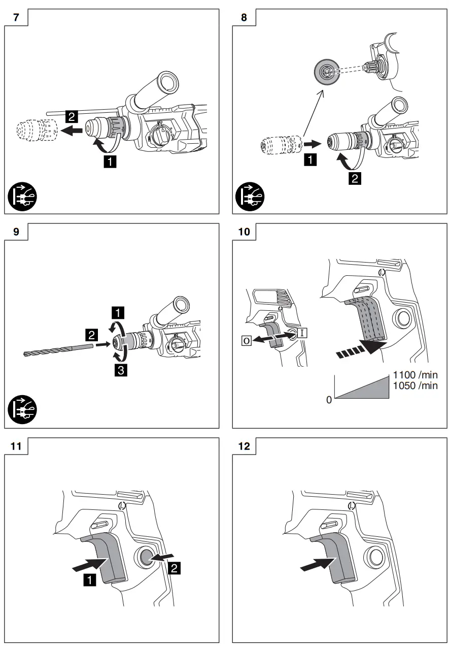 HiKOKI DH24PMH Rotary Hammers - fig2