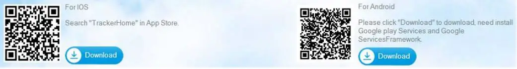 GPS103AB GSM GPRS GPS Tracker User Manual - Download and install the mobile application