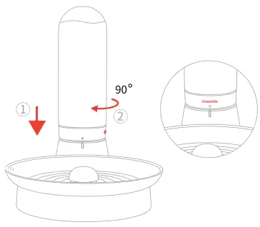 Cheerble Pet Waterer KittySpring 2 - fountain2