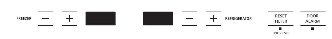 MONOGRAM ZICP360NHRH 36 Inch Bottom-Freezer Built-In Refrigerators Owner's Manual - CONTROLS