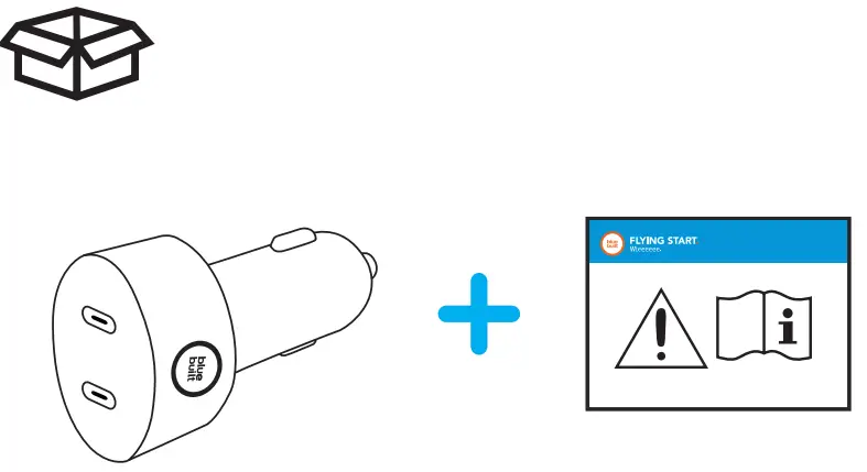 blue built N3185313 Power Delivery 3.0 Car 36W Charger - fig