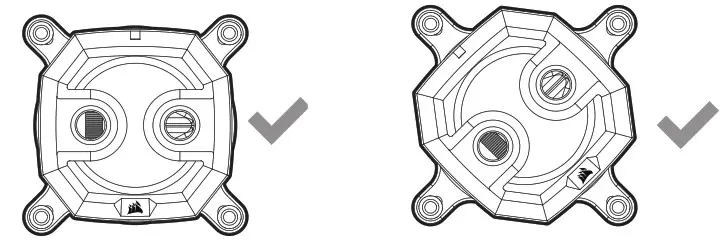 OPTIONAL BRACKET ORIENTATION