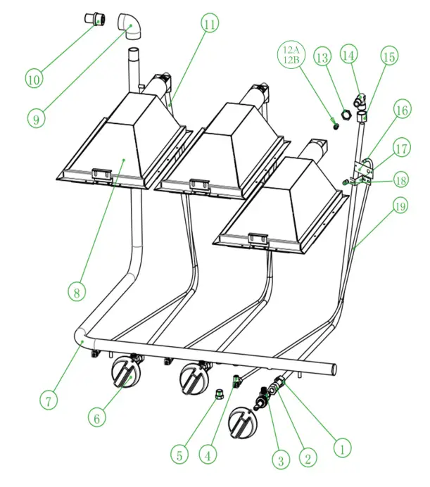 CPG 351S36SBL36K Gas Salamander Broiler - fig 10