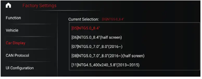 Shenzhen Youchangshumadianzi Youxiangongsi KS H908Q Android Intelligent Navigation - Factory setting 10