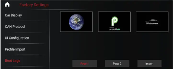 Shenzhen Youchangshumadianzi Youxiangongsi KS H908Q Android Intelligent Navigation - Factory setting 13