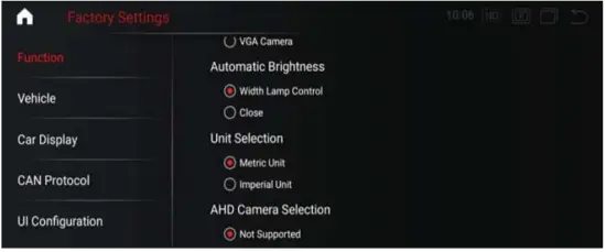 Shenzhen Youchangshumadianzi Youxiangongsi KS H908Q Android Intelligent Navigation - Factory setting 2