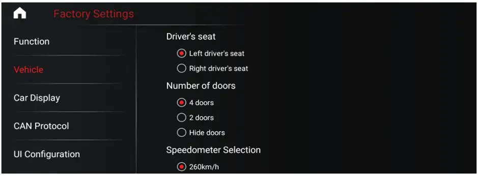 Shenzhen Youchangshumadianzi Youxiangongsi KS H908Q Android Intelligent Navigation - Factory setting 5
