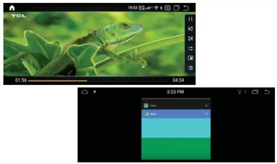 Shenzhen Youchangshumadianzi Youxiangongsi KS H908Q Android Intelligent Navigation - Split screen