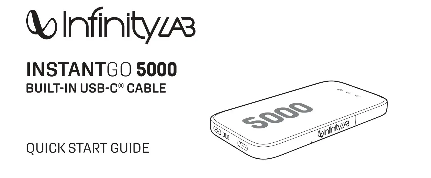 InfinityLAB InstantGo 5000 Built -USB-C Cable User Guide