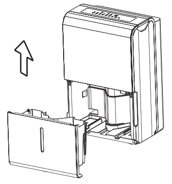 seasons SD22C1 50 Pint Portable Dehumidifier - pull