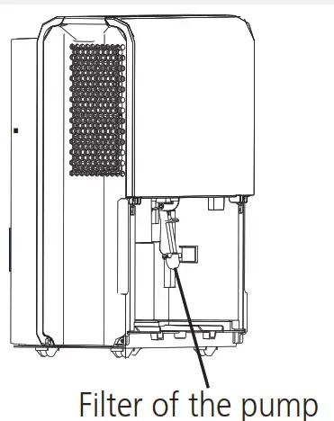 seasons SD22C1 50 Pint Portable Dehumidifier - pump