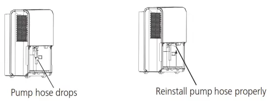 seasons SD22C1 50 Pint Portable Dehumidifier - water