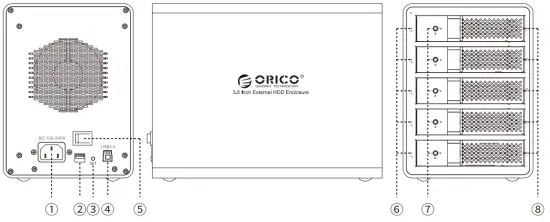 ORICO 95RU3 Series 3 5 Inch External HDD Enclosure - Product3