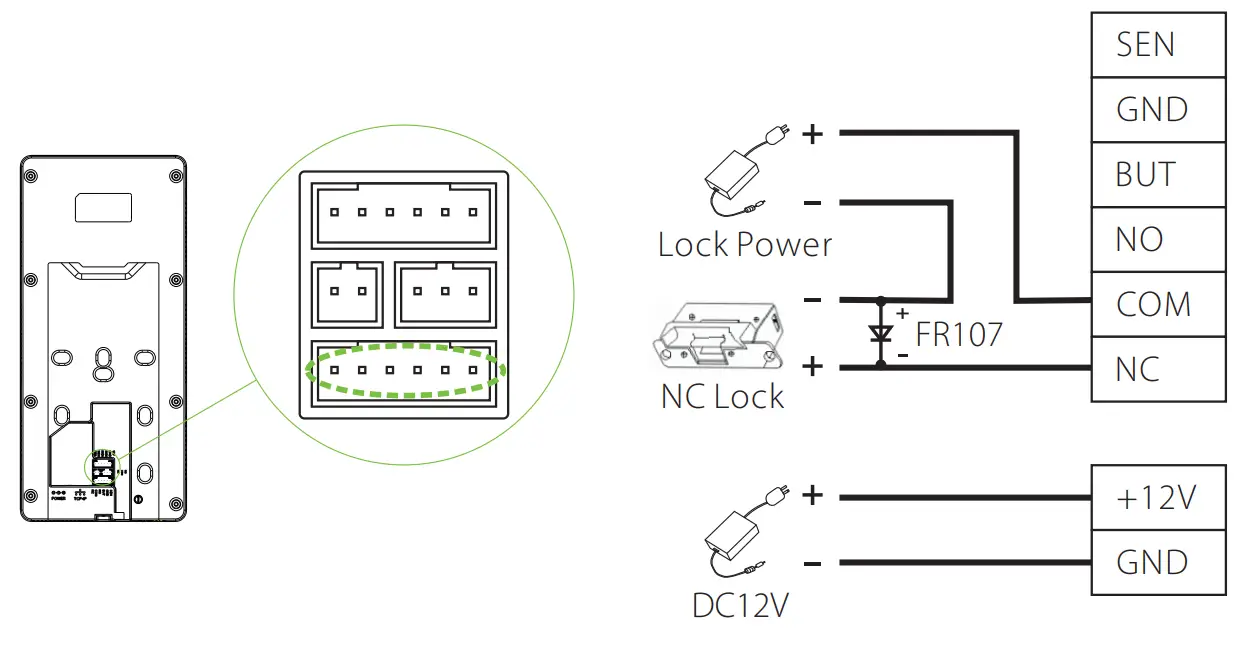 ZKTECO G4[QR] Android Multi Biometric Facial Recognition Terminal - NC lock