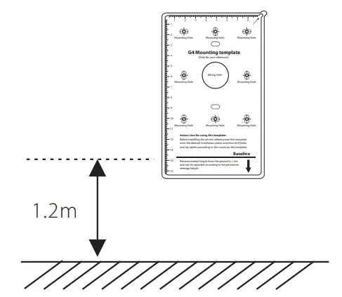 ZKTECO G4[QR] Android Multi Biometric Facial Recognition Terminal - device on wall