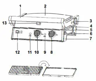 LiFE CG-101 The Grillfather Contact Grill 1