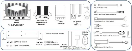 ASSURED WIRELESS AW12 USB Modem - Package Contents
