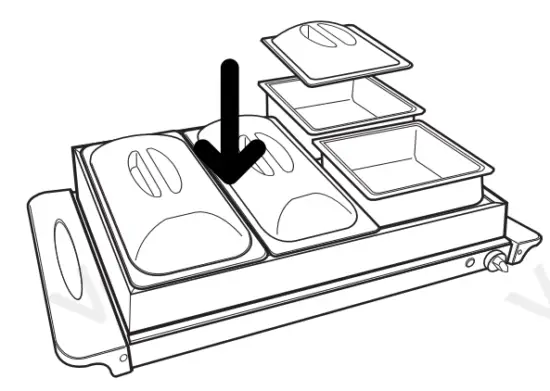 VonHaus 2000161 300W 4 Pan Buffet Server - fig 6
