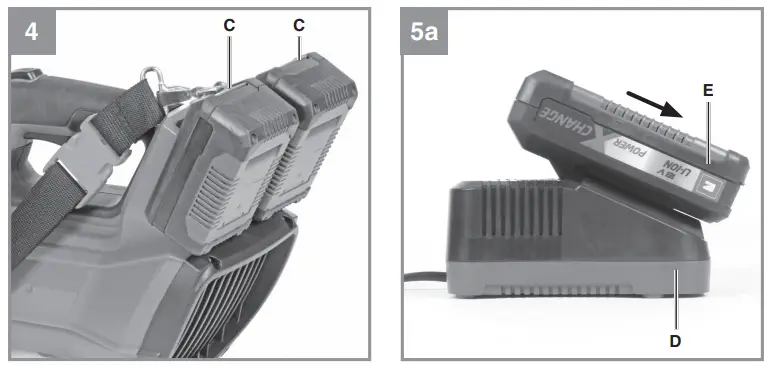 Einhell GP-LB 36 -or- 210 Li E-Solo -36V- Cordless- Turbo -Blower - 4