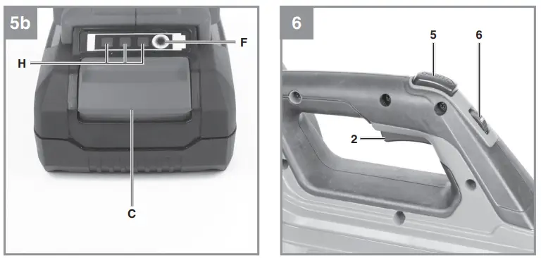 Einhell GP-LB 36 -or- 210 Li E-Solo -36V- Cordless- Turbo -Blower - 5