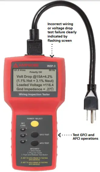 AMPROBE INSP-3 Wiring Inspector Teste2