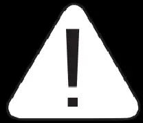 WARNING icon