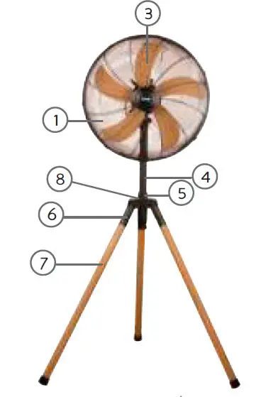 DOMO-DO8146-Stand-Fan-FIG-1