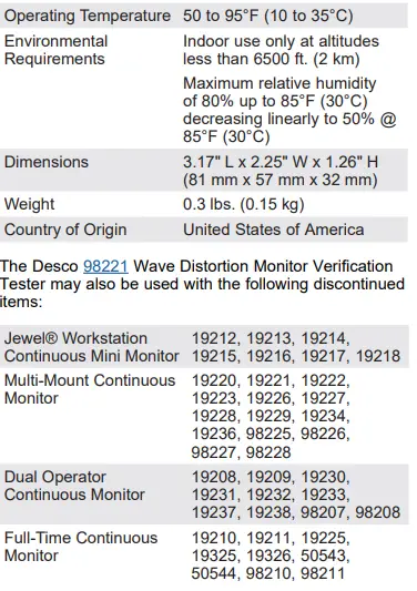 DESCO TB-3074 Wave Distortion Monitor Verification Tester-fig12