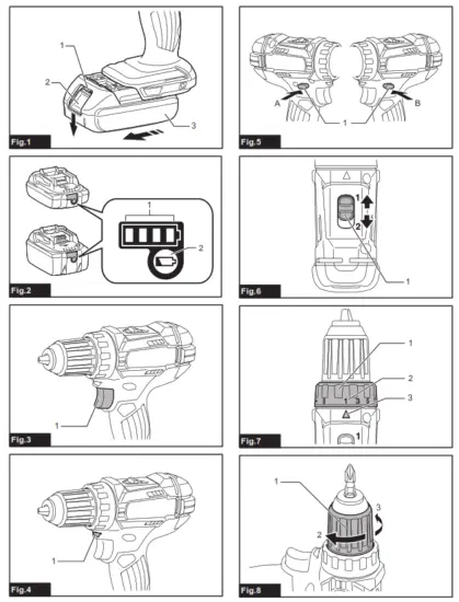 makita DDF482 18v LXT Drill Driver - fig