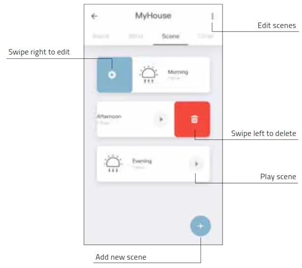 MOTION Wifi Bridge - Create a scene
